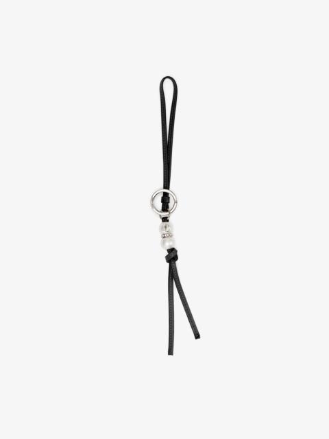 JIMMY CHOO Spheres Charm
Black Leather Bag Charm