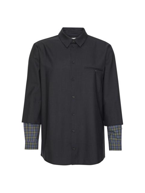 HENRIK VIBSKOV BLOU SHIRT - TROPICAL NAVY