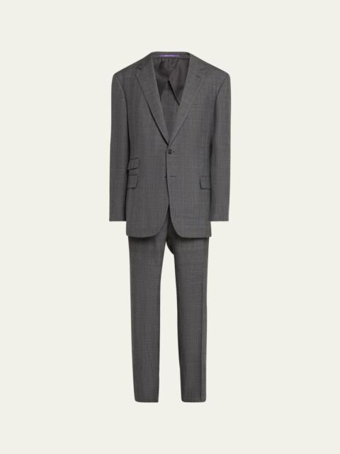Men's Kent Hand-Tailored Glen Plaid Suit