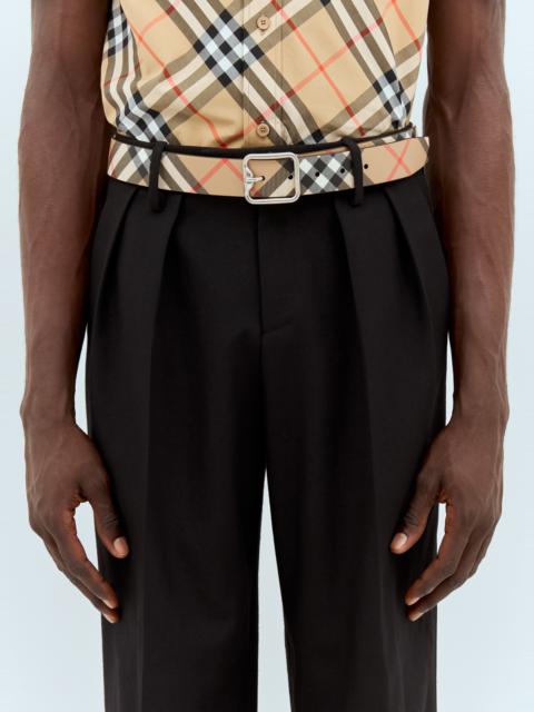 Reversible Check B Buckle Belt