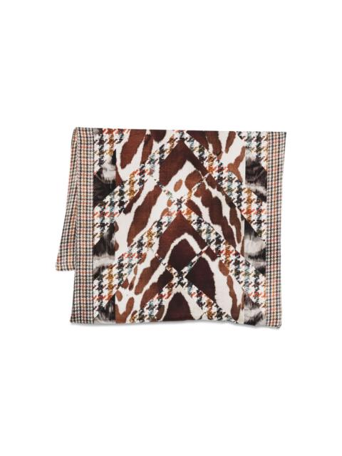 Pierre-Louis Mascia houndstooth silk scarf