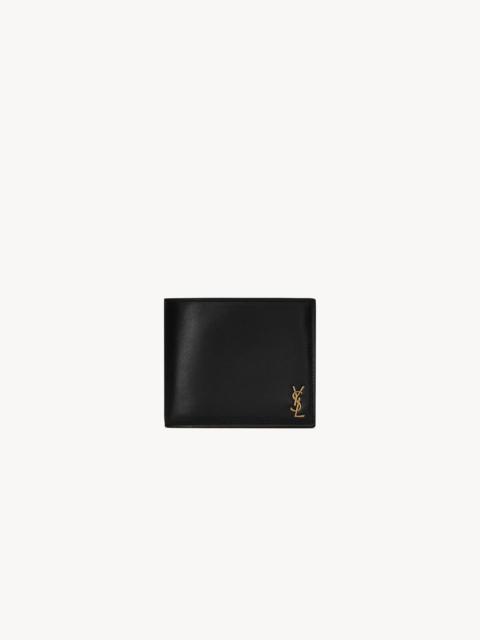 TINY CASSANDRE EAST/WEST WALLET IN SHINY LEATHER