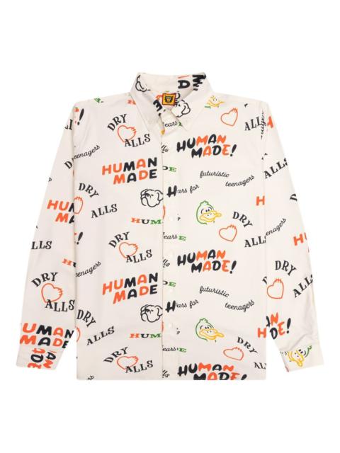 Human Made duck-print logo shirt