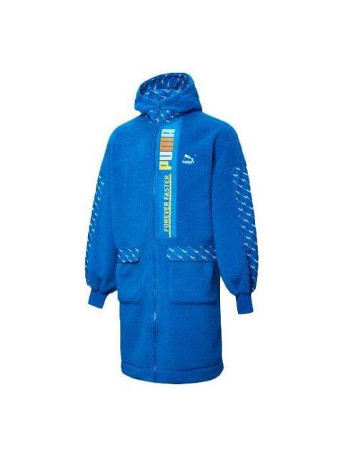 PUMA PUMA Long Fleece Jacket 'Blue White' 532171-39