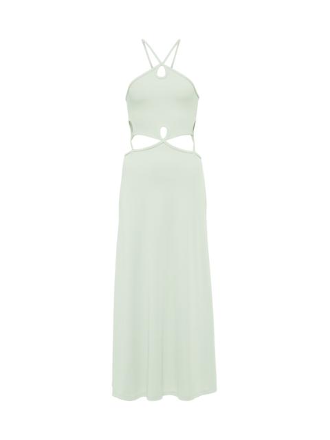CHRISTOPHER ESBER Cutout ribbed-knit maxi dress
