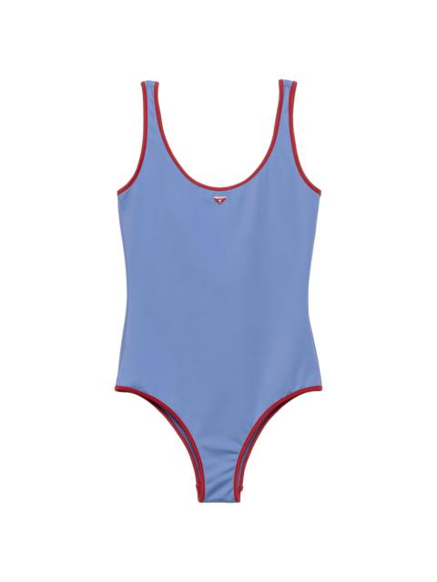 Prada Women's Jersey One-Piece Swimsuit - Blue