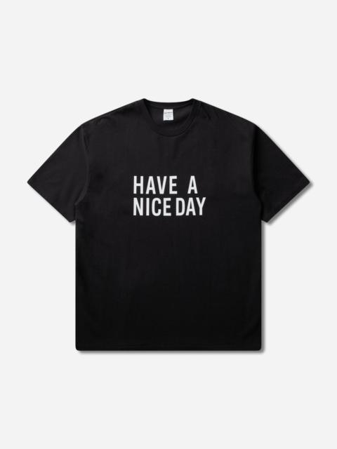 WACKO MARIA Men's Washed Heavy Weight T-Shirt (Type-14) Black