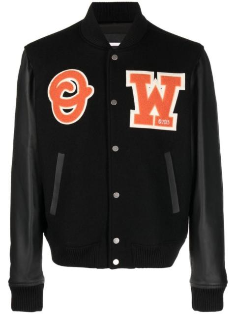 Off-White patchwork varsity jacket