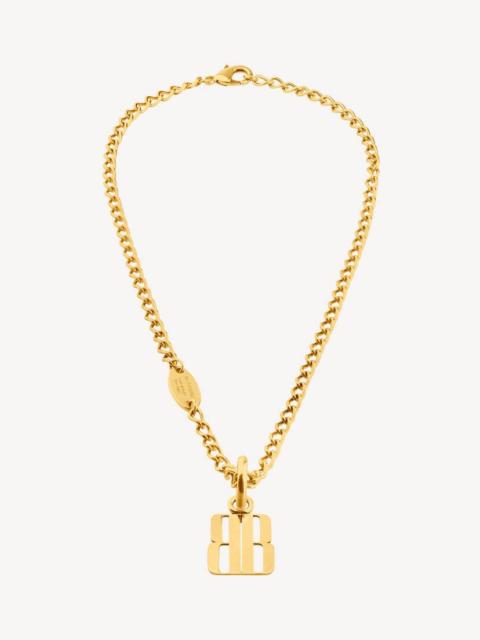 BALENCIAGA Nano Thin Necklace in Gold