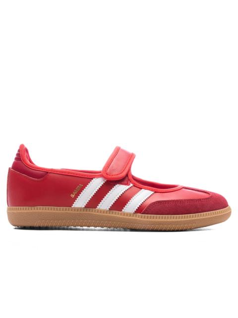 adidas Originals WOMEN'S SAMBA JANE - BETTER SCARLET/TEAM VICTORY RED/GUM