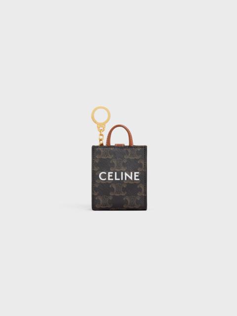 CELINE MICRO VERTICAL CABAS in Triomphe Canvas and Calfskin