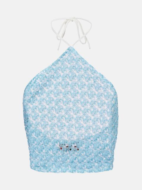 Missoni Crochet halterneck top
