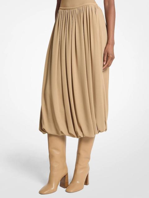 MICHAEL KORS COLLECTION Tissue Wool Crepe Bubble Skirt