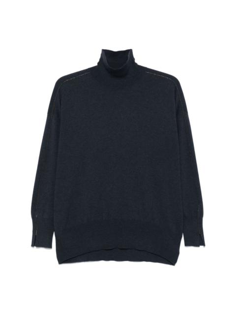 Monili-detail sweater