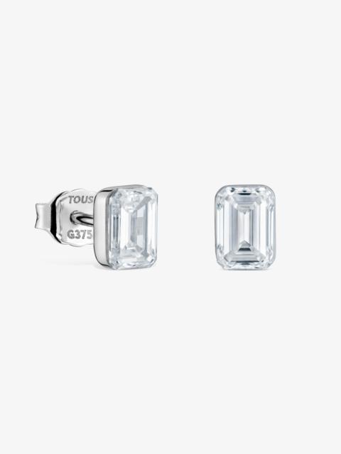 TOUS 9kt white gold and lab-grown diamond Earrings TOUS Irisé LGD
