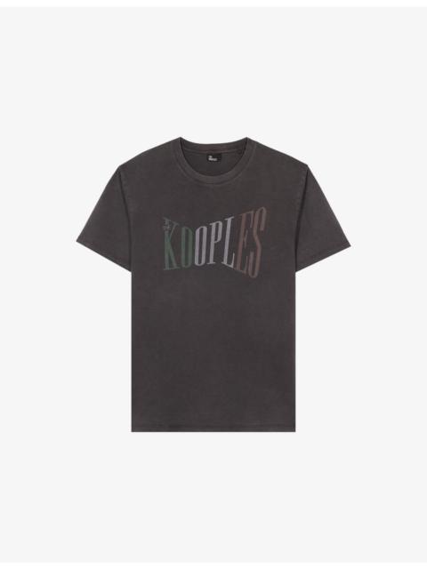 The Kooples Logo-Print Short-Sleeve Cotton T-Shirt