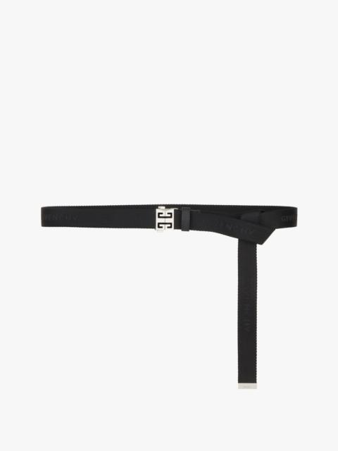 BELT IN GIVENCHY  CANVAS WITH 4G BUCKLE