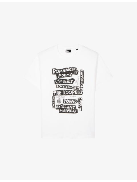The Kooples Sleeveless Graphic-Print Cotton T-Shirt