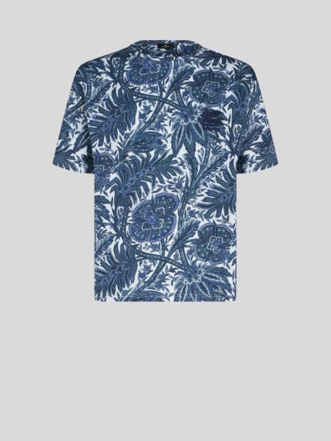 Etro FOLIAGE PRINT JERSEY T-SHIRT