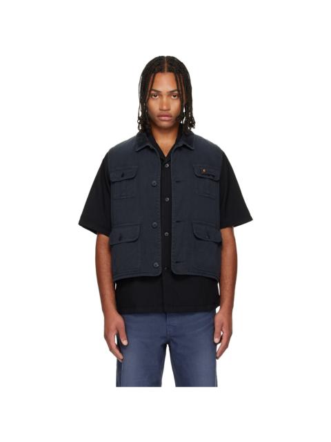 visvim Black Matto Hunting Denim Vest