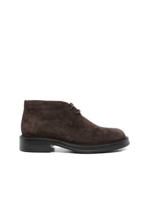 Tod's suede lace-up desert boots