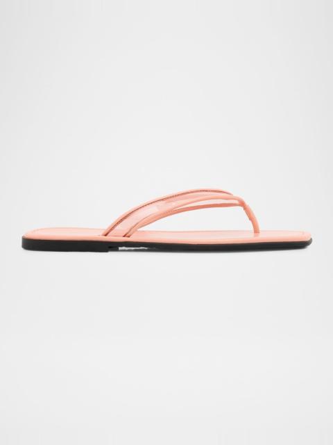 VERONICA BEARD Clea Piped Jelly Thong Sandals