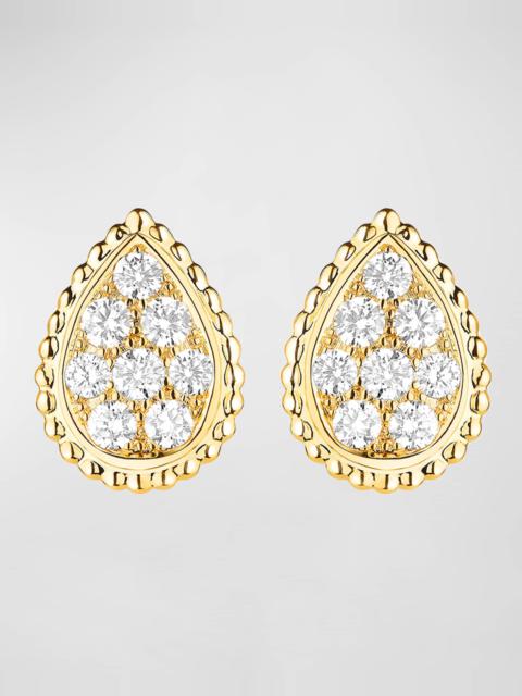 Boucheron Serpent Boheme Medium Stud Earrings in Yellow Gold