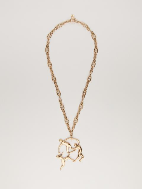 Max Mara POTENTE Metal necklace with pendant