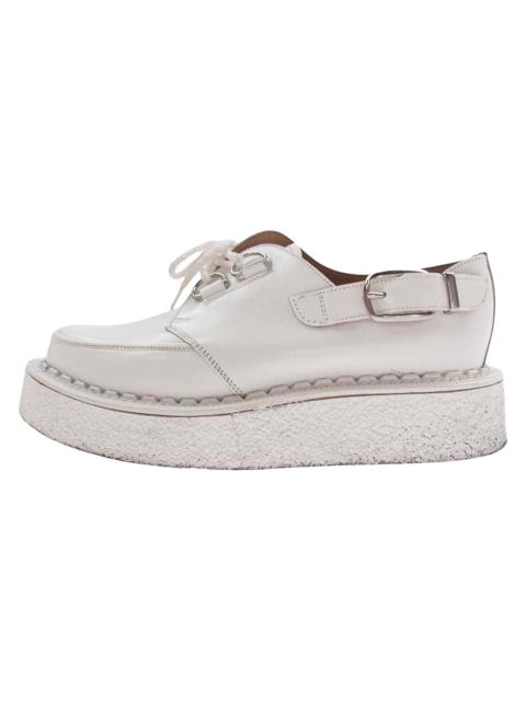 Comme des Garçons Homme Plus George Cox Side Strap Creeper Leather Shoes "White" PZ K114 001