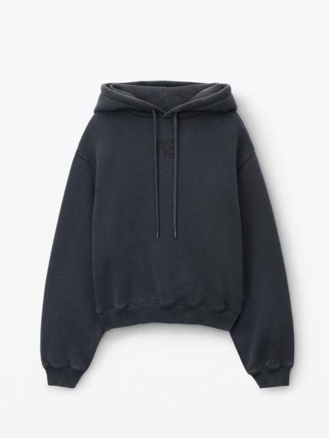 Alexander Wang puff logo hoodie in terry