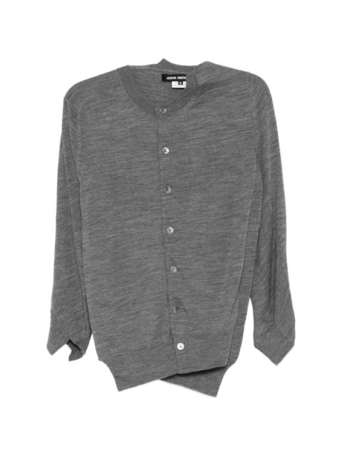 Junya Watanabe crew-neck asymmetric cardigans