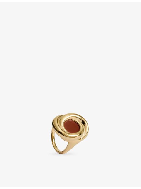 MONICA VINADER Ochre 18ct Yellow Gold Vermeil And Gemstone Ring