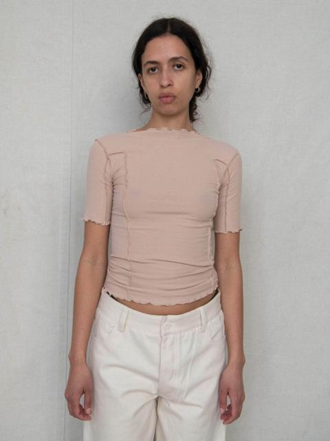 BASERANGE Omato 3/4 Tee Shirt - Fine Organic Cotton Rib