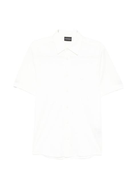 EMPORIO ARMANI logo-embroidered shirt