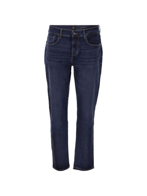 7 For All Mankind tapered five-pocket jeans