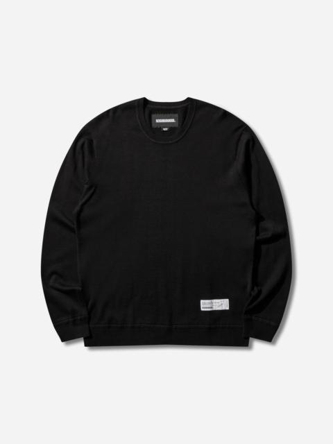 NEIGHBORHOOD Men's Plain Crewneck Sweater Black