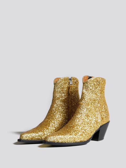 R13 ANKLE COWBOY BOOT - RUTILANT GOLD