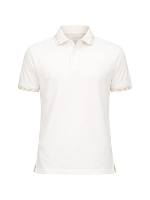 EMPORIO ARMANI rib trim polo