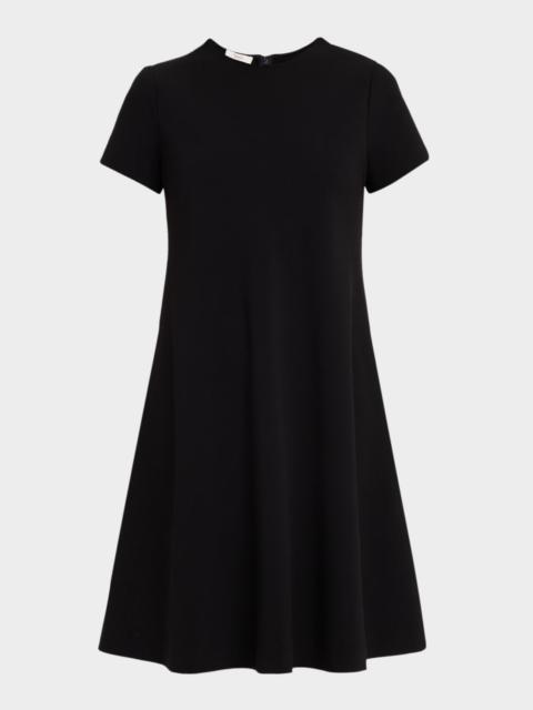 Vince Bias Short-Sleeve Mini Dress