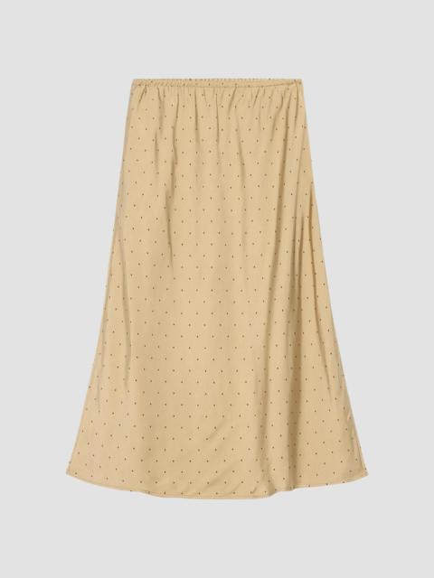 Vince Women's Grid Dot Slip Skirt - Oak Buff Black