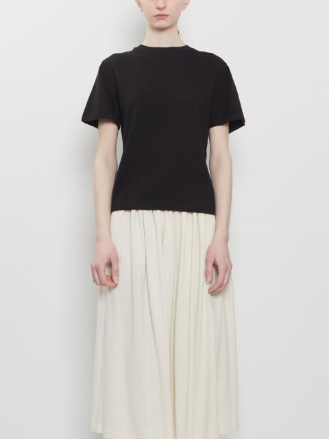 extreme cashmere n°268 Cuba Cotton Cashmere Top — Raven