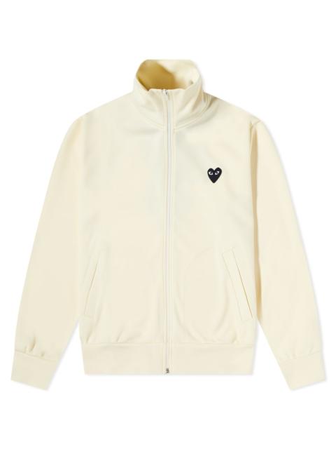 Comme des Garçons PLAY Comme des Garcons Play Black Heart Zip Back Print Track Top