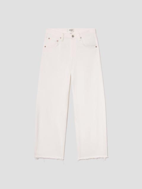 AGOLDE LOW CURVE FRAY IN MILKSHAKE