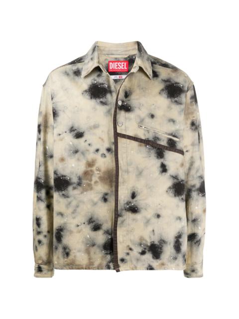 x Diesel Red Tag stain-print lightweight jackets