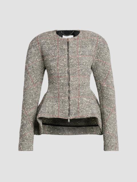 Stella McCartney Women's Speckled Peplum Jacket - Multicolor Grey