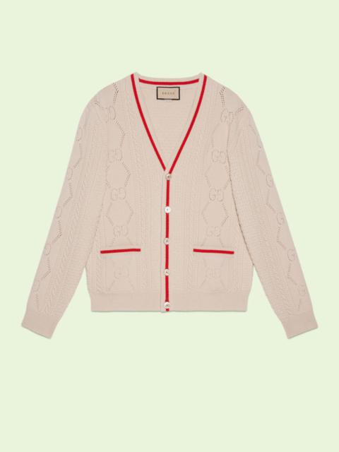 GG knitted wool cardigan