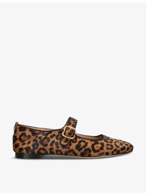 Sam Edelman Michaela Leopard-Print Leather Ballet Flats