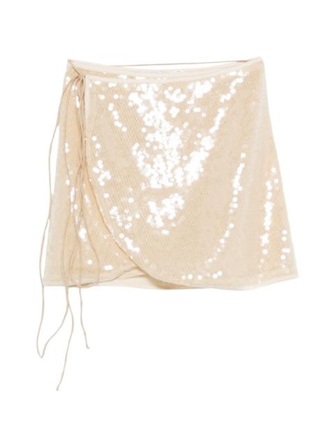 Oséree tie-detail mini skirt