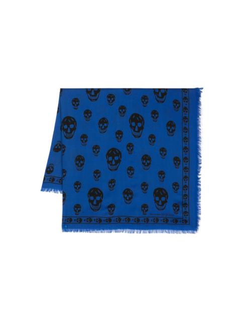 Alexander McQueen skull-print wool scarf