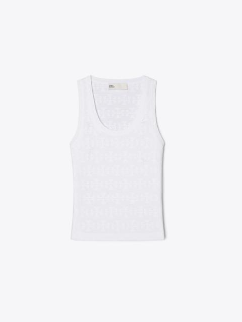 TORY BURCH Pointelle Viscose Tank